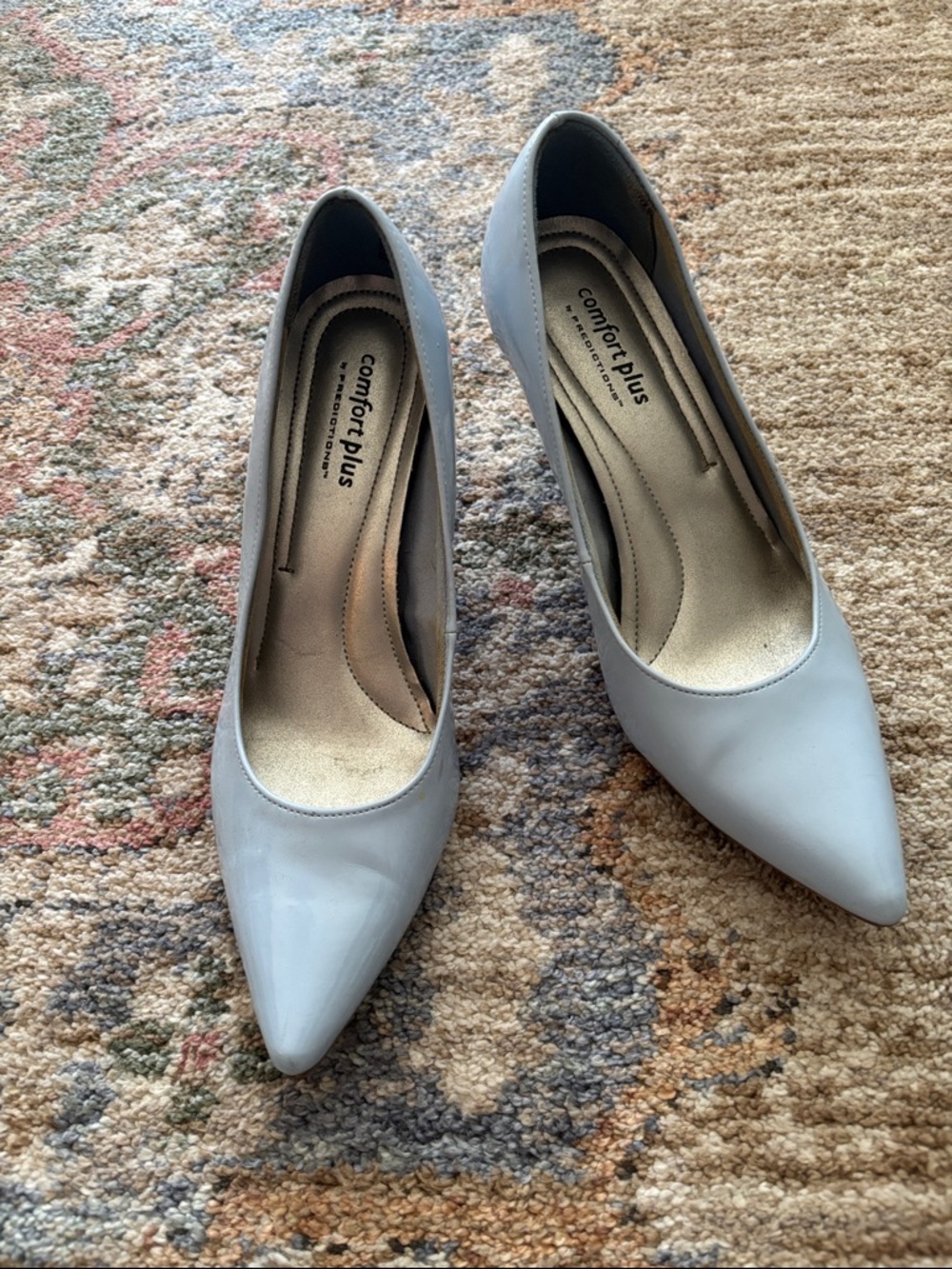 Classic Pointed Toe Women’s Pumps in Light Blue - Picture 2 of 5